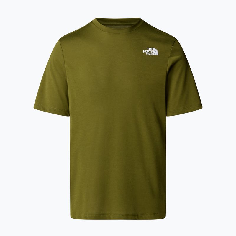 Koszulka męska The North Face Foundation Mountains Faces Tee forest olive 4