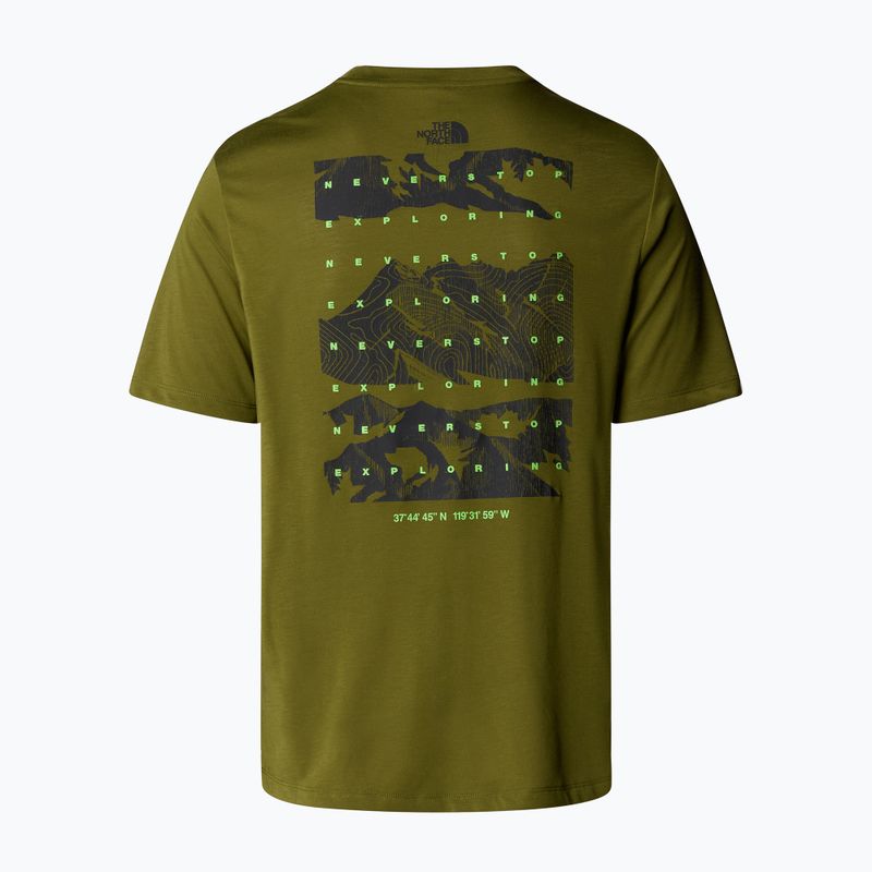 Koszulka męska The North Face Foundation Mountains Faces Tee forest olive 5