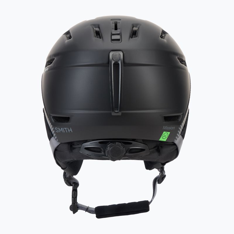 Kask narciarski Smith Mission matte black stripes 3