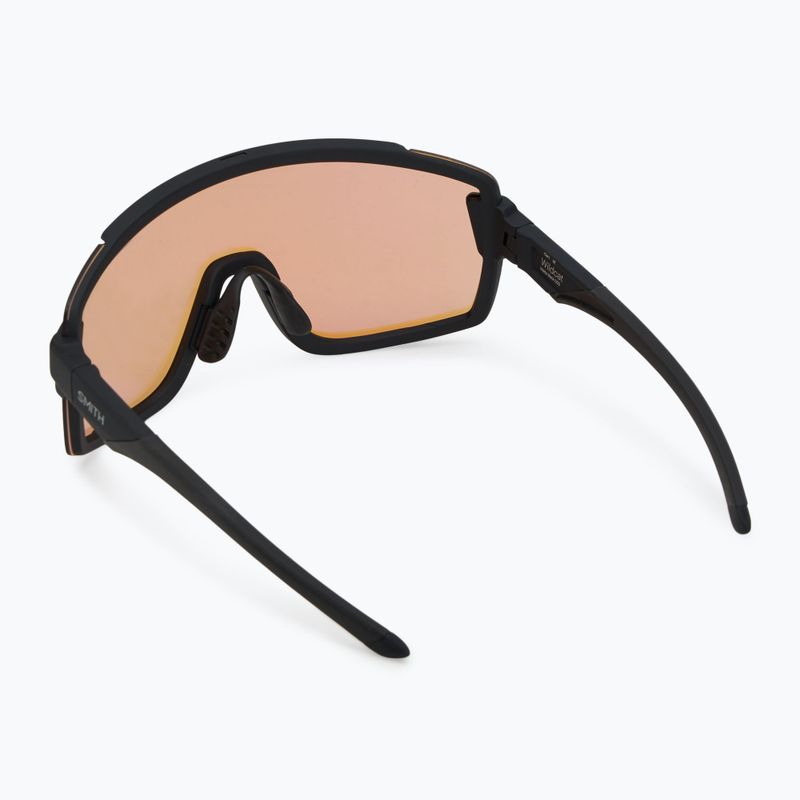 Okulary przeciwsłoneczne Smith Wildcat matte black/chromapop low light rose blue mirror/clear 3