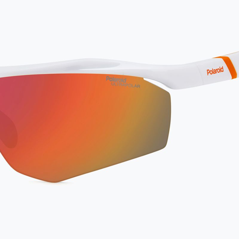 Okulary przeciwsłoneczne męskie Polaroid PLD 7055/S white/red multilayer polarized high contrast 7