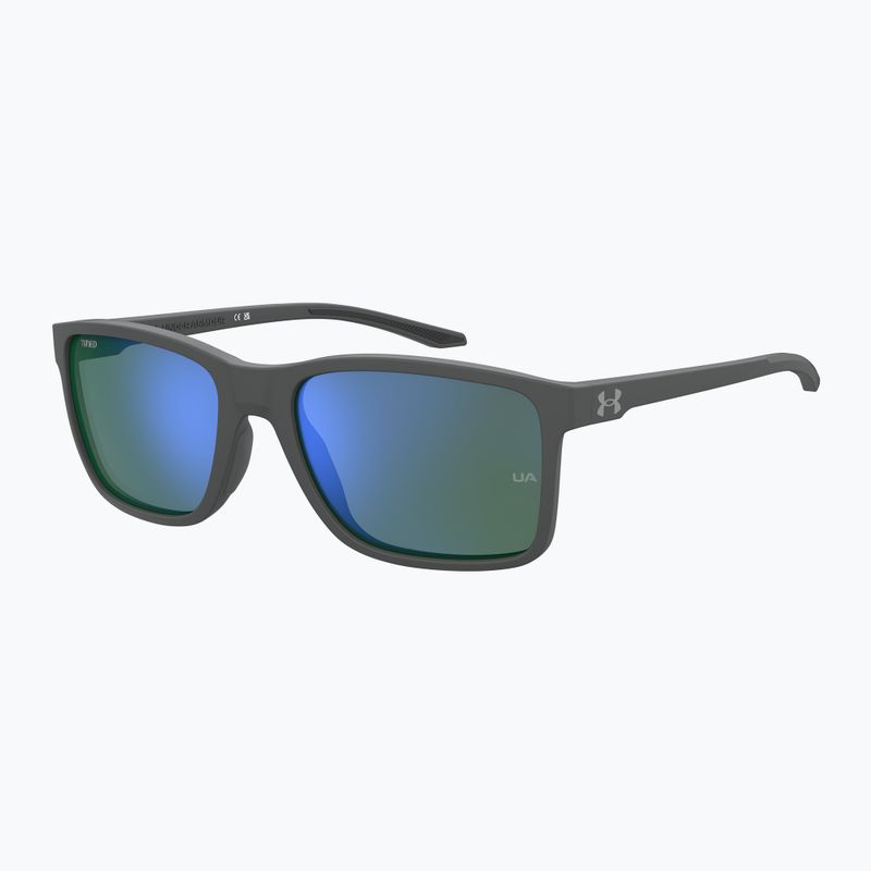 Okulary przeciwsłoneczne Under Armour Hustle XL S3 Matte grey/green multilayer oleophobic 2