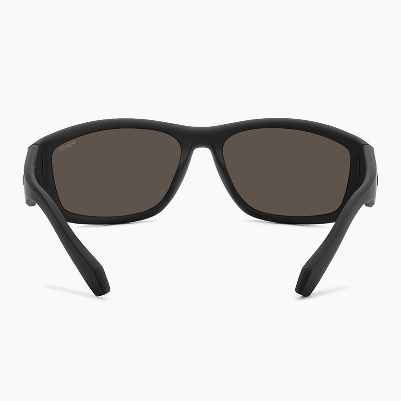 Okulary przeciwsłoneczne męskie Polaroid PLD 2166/S matte black blue/blue mirror polarized 5