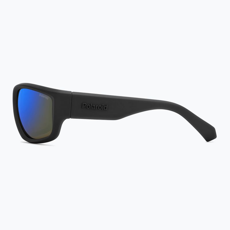 Okulary przeciwsłoneczne męskie Polaroid PLD 2166/S matte black blue/blue mirror polarized 6