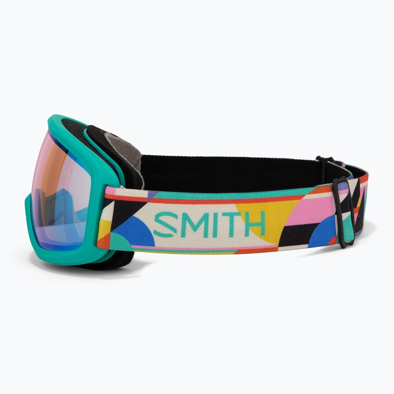 Gogle narciarskie Smith Snowday Jr jade formations/blue sensor mirror 4