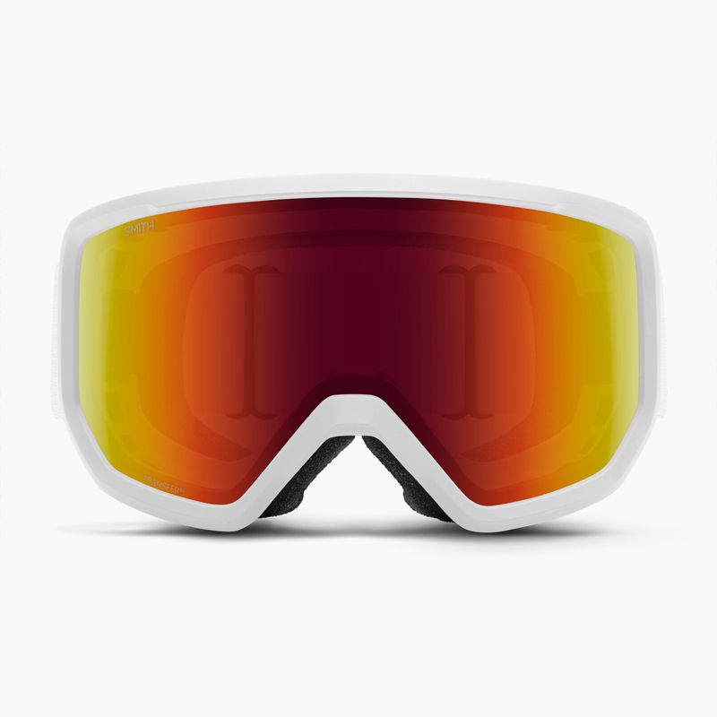 Gogle narciarskie Smith Transfer white/red sol-x mirror 6