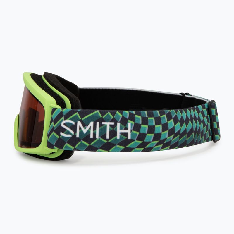 Gogle narciarskie dziecięce Smith Rascal Jr electric lime left turn/rc36 4