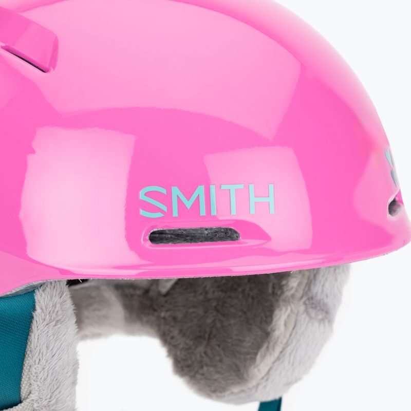 Kask narciarski dziecięcy Smith Glide Jr Mips vivid pink hearts 5