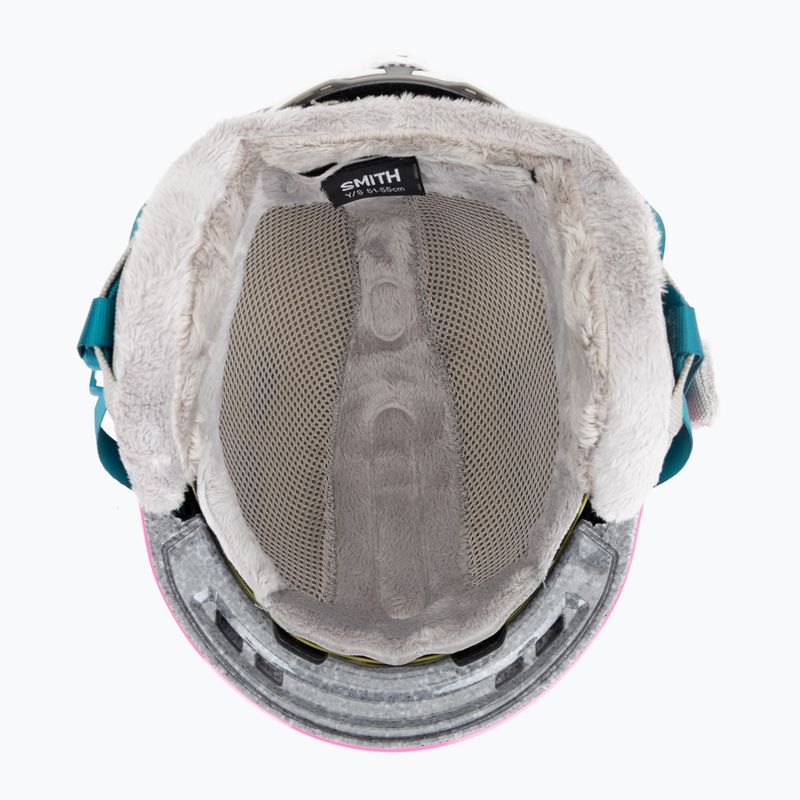 Kask narciarski dziecięcy Smith Glide Jr Mips vivid pink hearts 6
