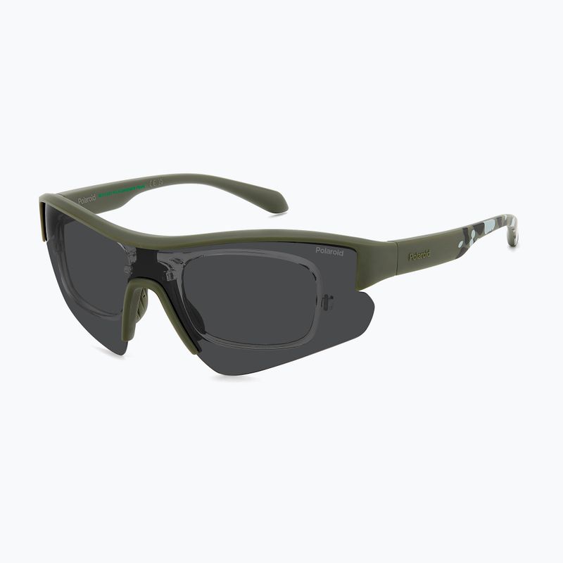 Okulary przeciwsłoneczne Polaroid PLD 7061/CI/S matte green/grey polarized 6