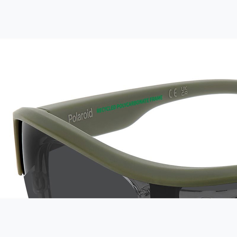 Okulary przeciwsłoneczne Polaroid PLD 7061/CI/S matte green/grey polarized 11