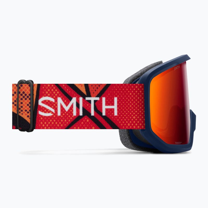 Gogle narciarskie Smith Transfer S3 midnight geo alpine/red solx mirror antifog 4