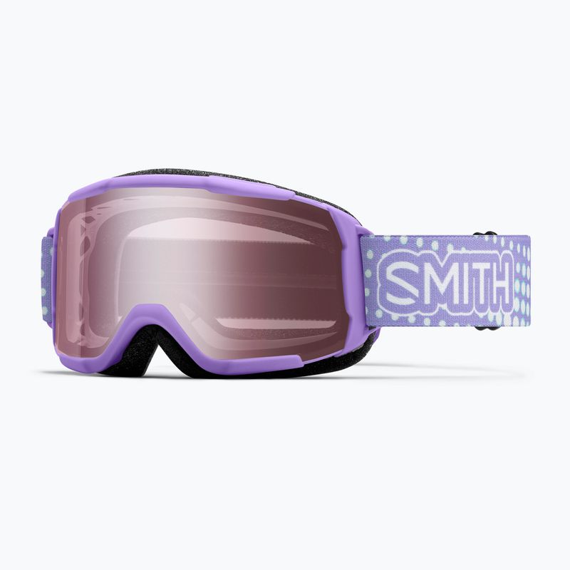 Gogle narciarskie dziecięce Smith Daredevil S2 light lavender dot clouds/ignitor mirror antifog