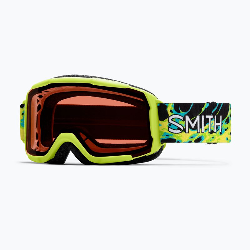 Gogle narciarskie dziecięce Smith Daredevil S3 electric lime slime/green solx mirror antifog