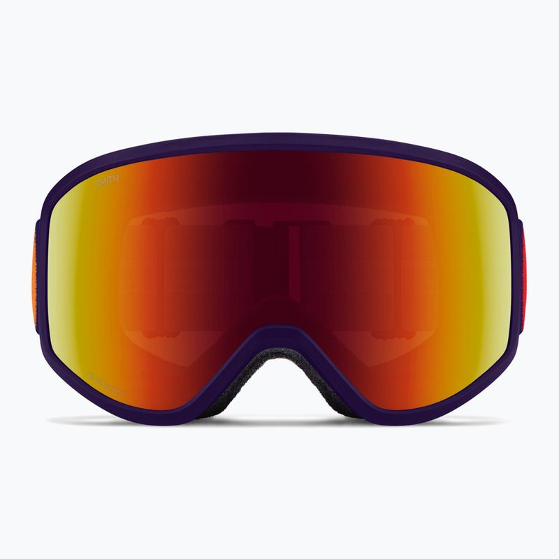 Gogle narciarskie dziecięce Smith Reason OTG S3 deep plum gradient/red solx mirror antifog 2