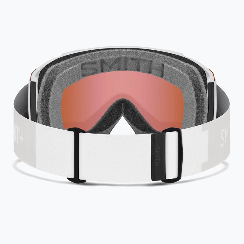 Gogle narciarskie Smith Squad S2 white vapor/chromapop everyday rose gold mirror 3