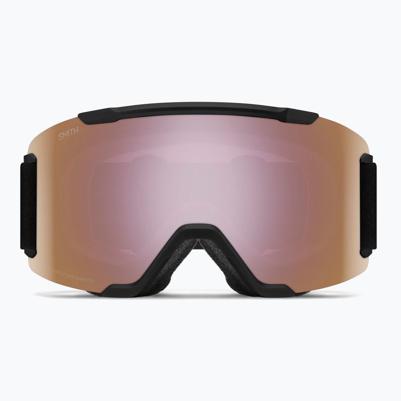 Gogle narciarskie Smith Squad S2 black/chromapop everyday rose gold mirror 2