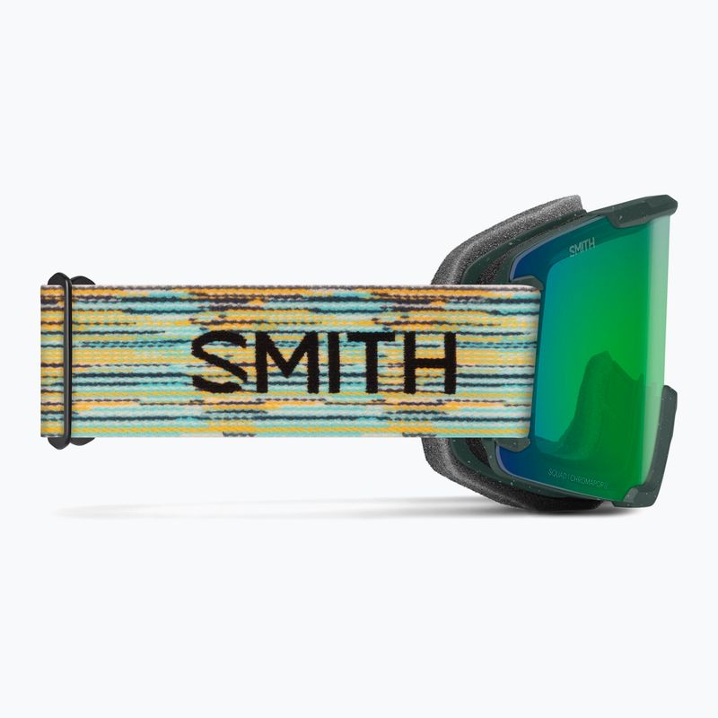 Gogle narciarskie Smith Squad S2 emerald renu upcycled scrap/chromapop green mirror 4