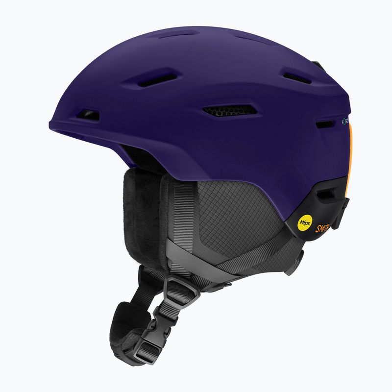 Kask narciarski Smith Descend Mips matte deep plum black