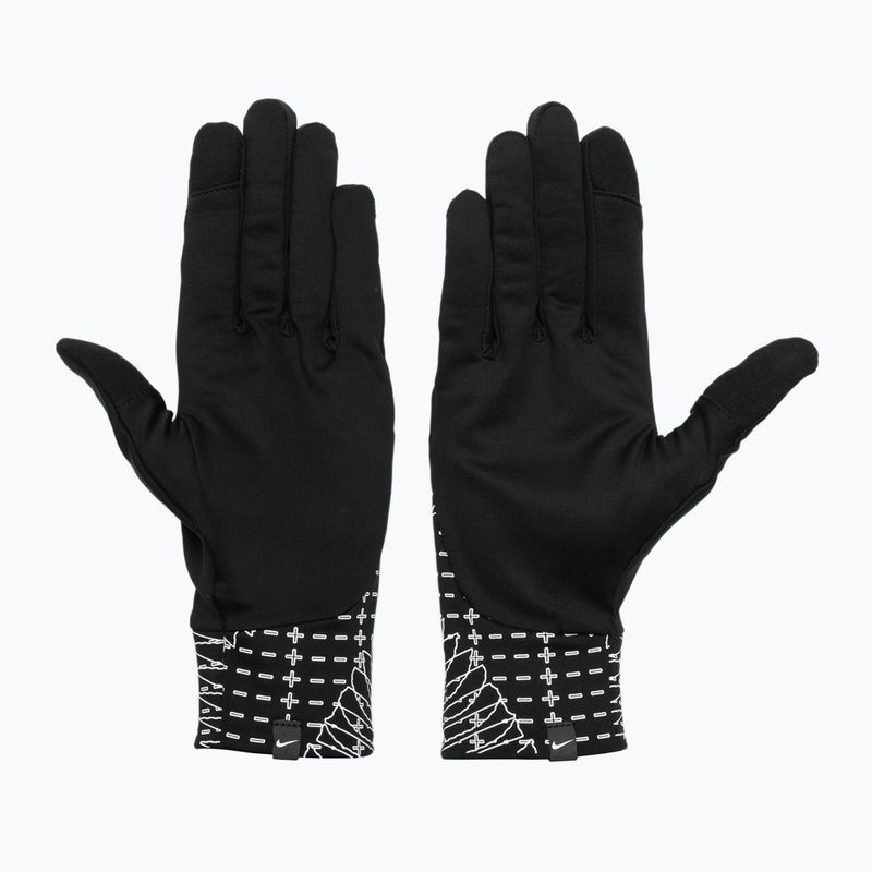 Rękawiczki do biegania męskie Nike Pacer Lightweight RG Reflective black/silver 3