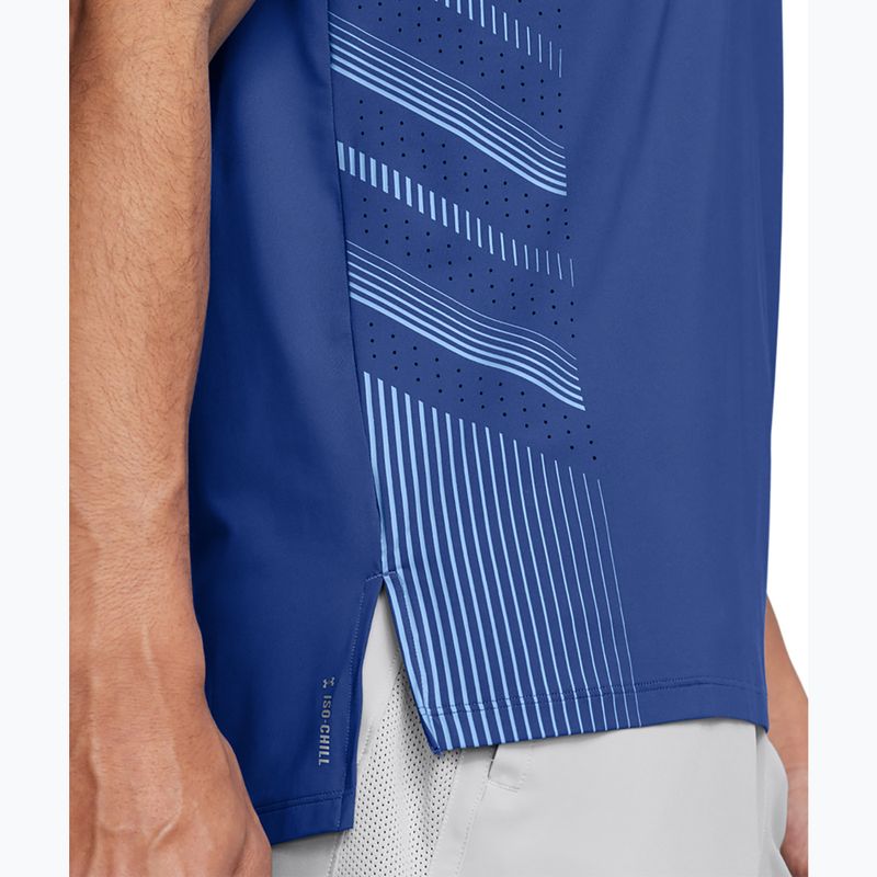 Koszulka do biegania męska Under Armour UA Launch Elite Graphic tech blue/horizon blue/reflective 3