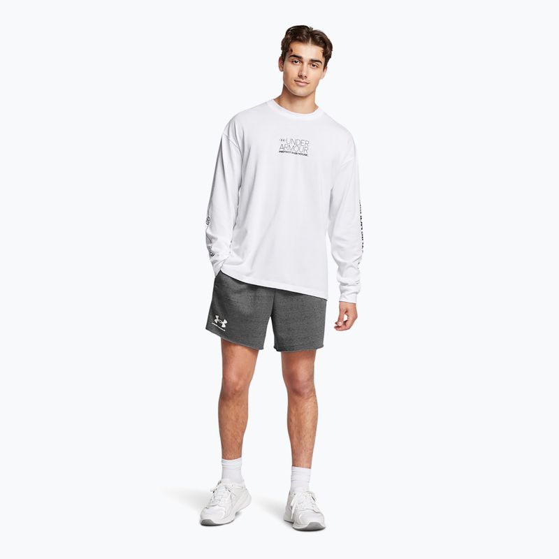 Spodenki męskie Under Armour Rival Terry 6in castlerock/onyx white 2