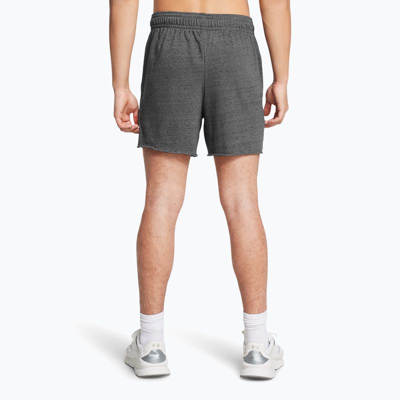 Spodenki męskie Under Armour Rival Terry 6in castlerock/onyx white 3