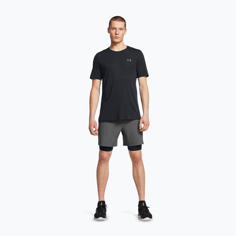 Spodenki treningowe męskie Under Armour Vanish Woven 2In1 Sts castlerock/black/black 2