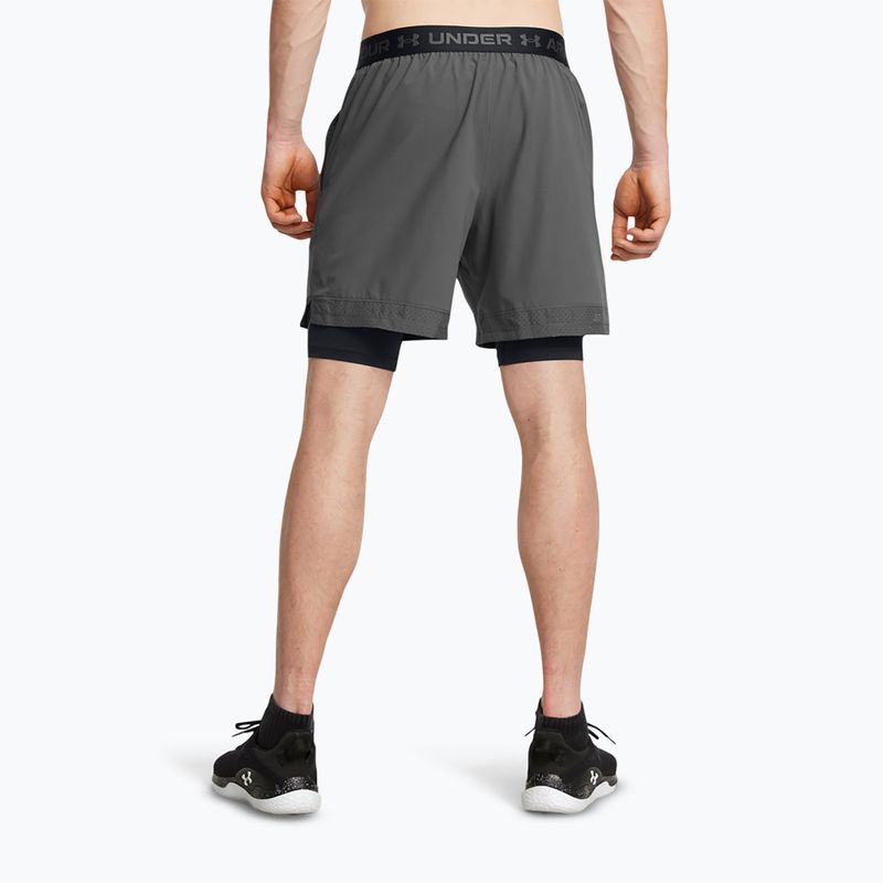 Spodenki treningowe męskie Under Armour Vanish Woven 2In1 Sts castlerock/black/black 3