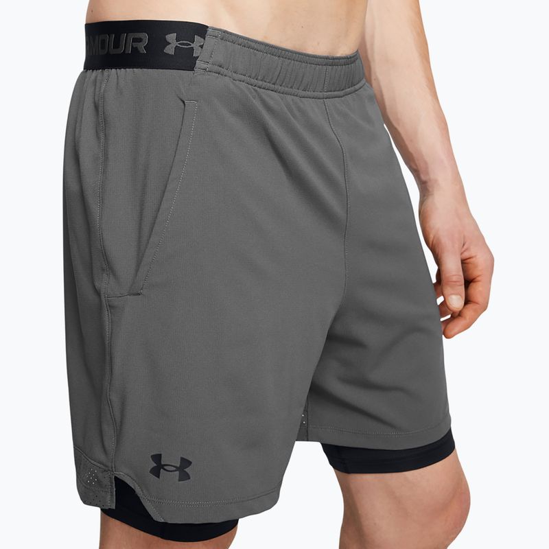 Spodenki treningowe męskie Under Armour Vanish Woven 2In1 Sts castlerock/black/black 4