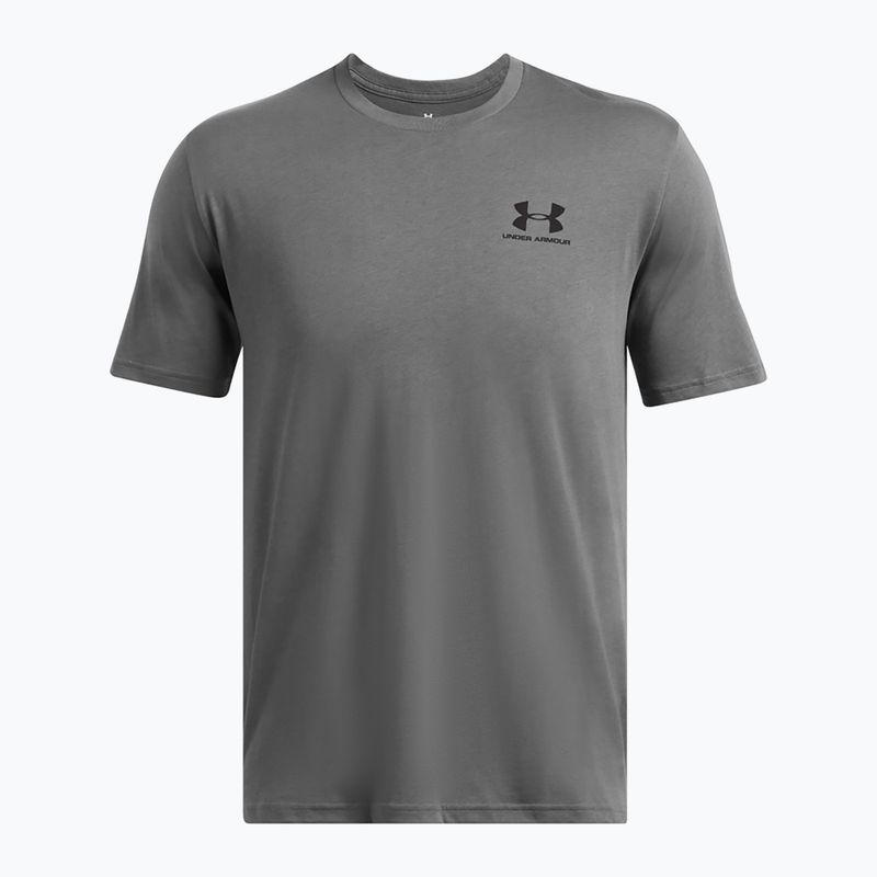 Koszulka męska Under Armour Sportstyle Left Chest castlerock/black 3
