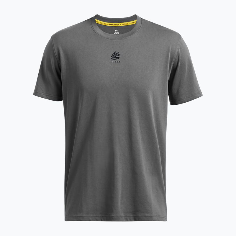 Koszulka męska Under Armour Curry Hvyweight Logo castlerock/black 3
