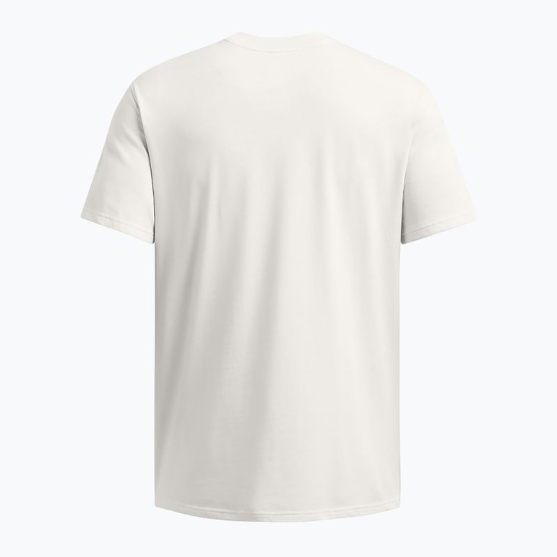 Koszulka męska Under Armour Curry Hvyweight Logo Tee white clay/black 2
