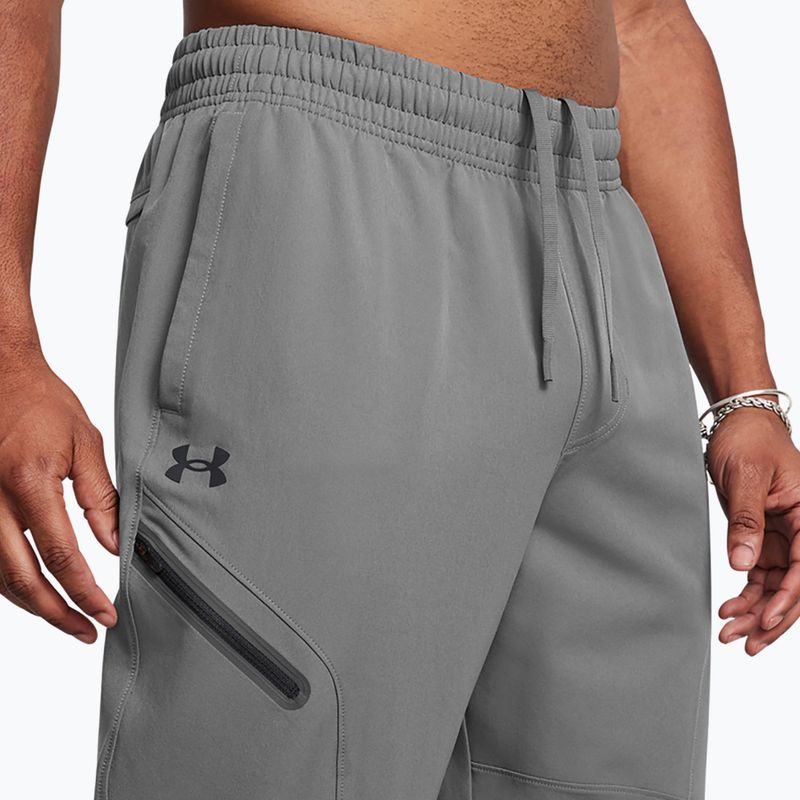 Spodnie treningowe męskie Under Armour Unstoppable Joggers castlerock/black 4