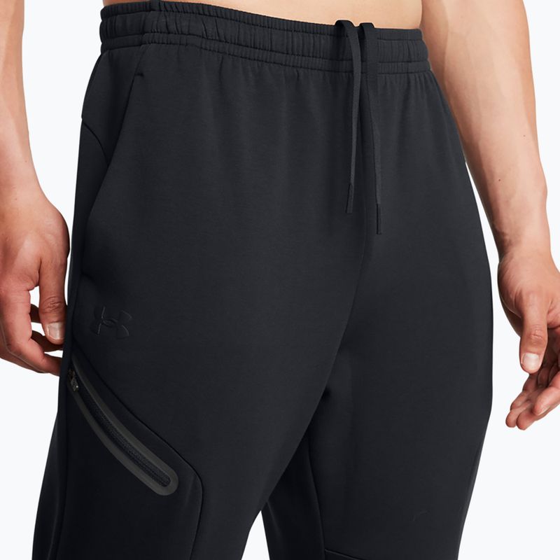 Spodnie męskie Under Armour Unstoppable Fleece black/black 4