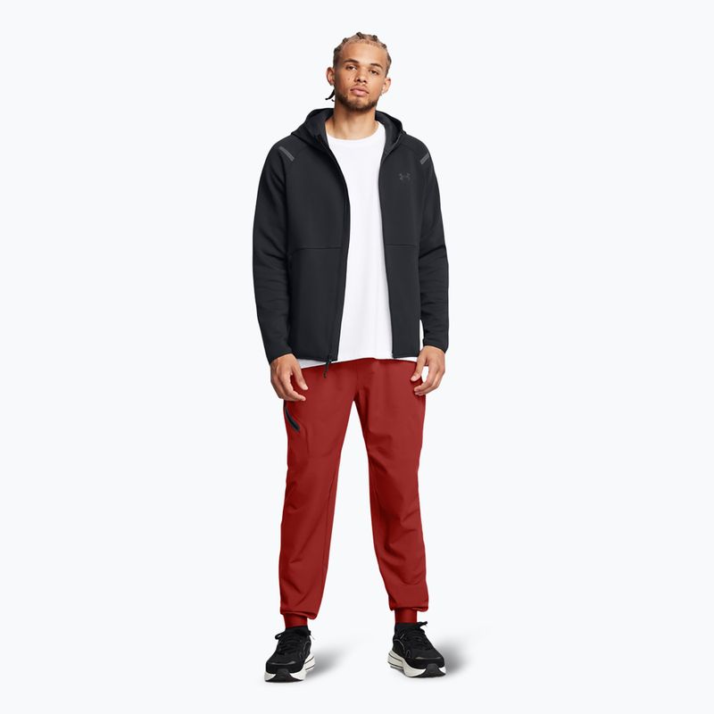 Bluza męska Under Armour Unstoppable Fleece Full Zip HD black/black 2