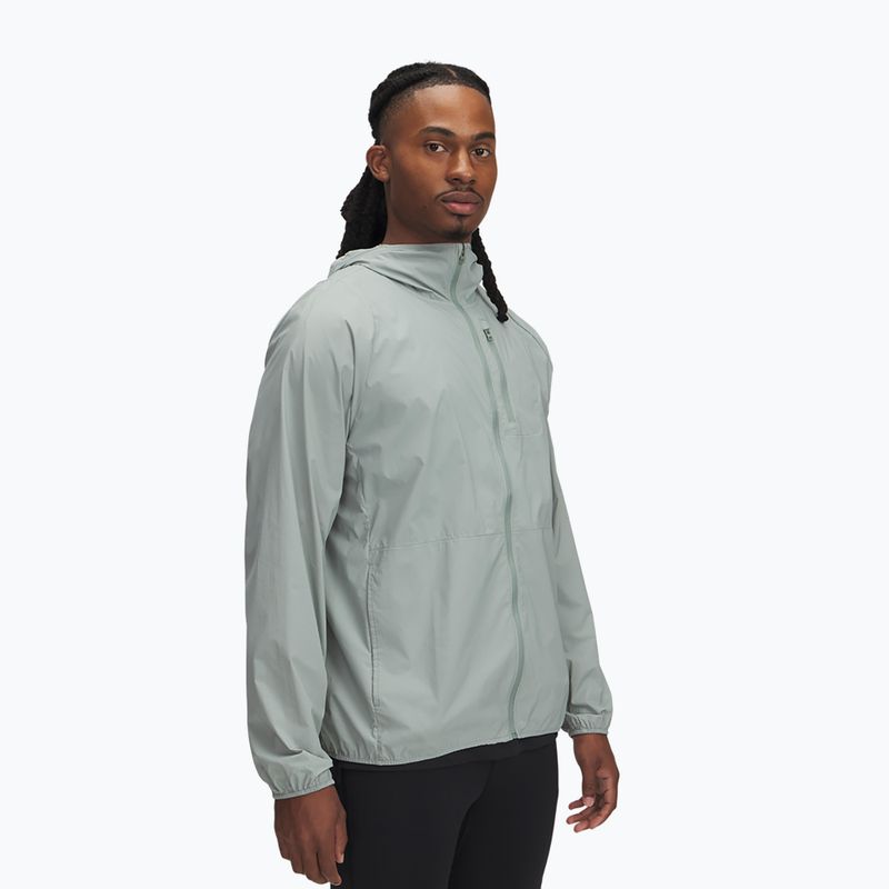 Kurtka do biegania męska Under Armour Launch Lightweight silica green/hydro green