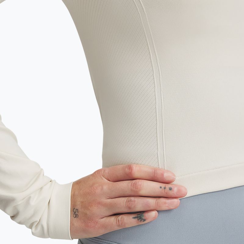 Longsleeve treningowy damski Under Armour Train Seamless stone/white 3