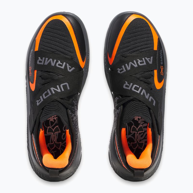 Buty do koszykówki Under Armour Flow Futr X 4 UAA black/castlerock/blaze orange 11