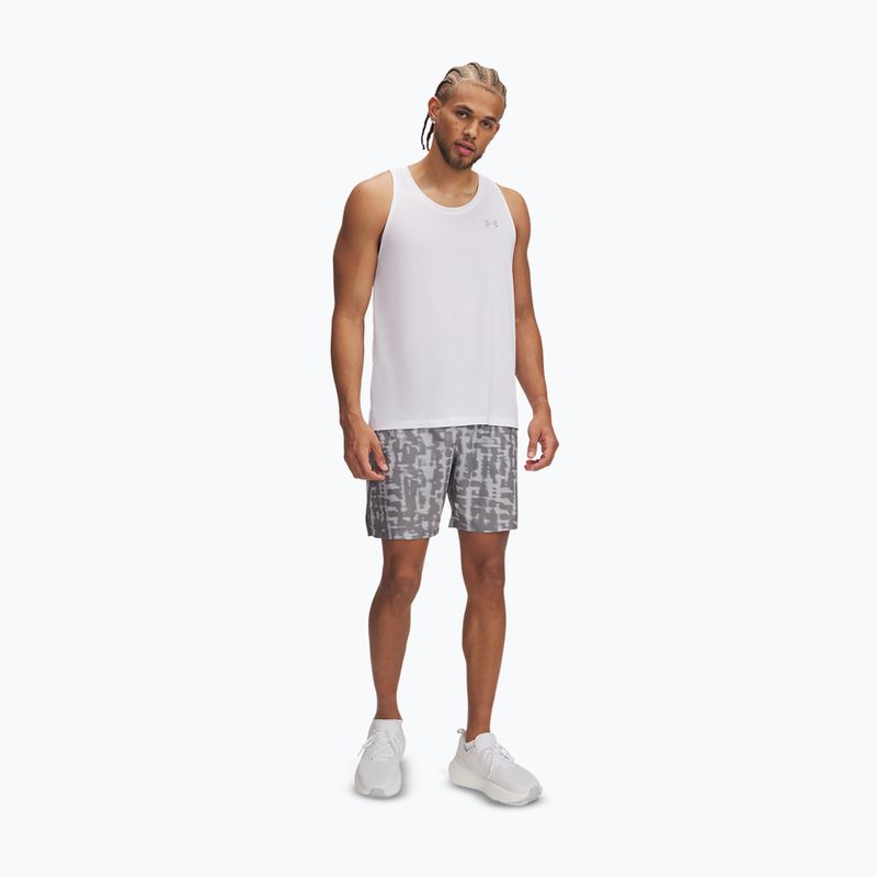 Spodenki do biegania męskie Under Armour Launch 7" Print mod gray steel/reflective 2