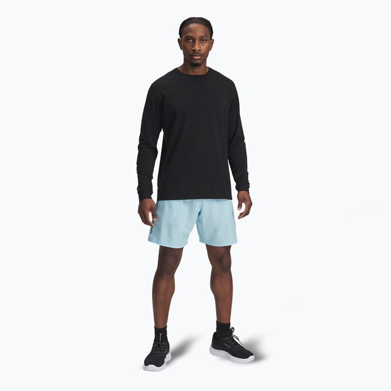 Spodenki treningowe męskie Under Armour Woven Wordmark stream/black 2