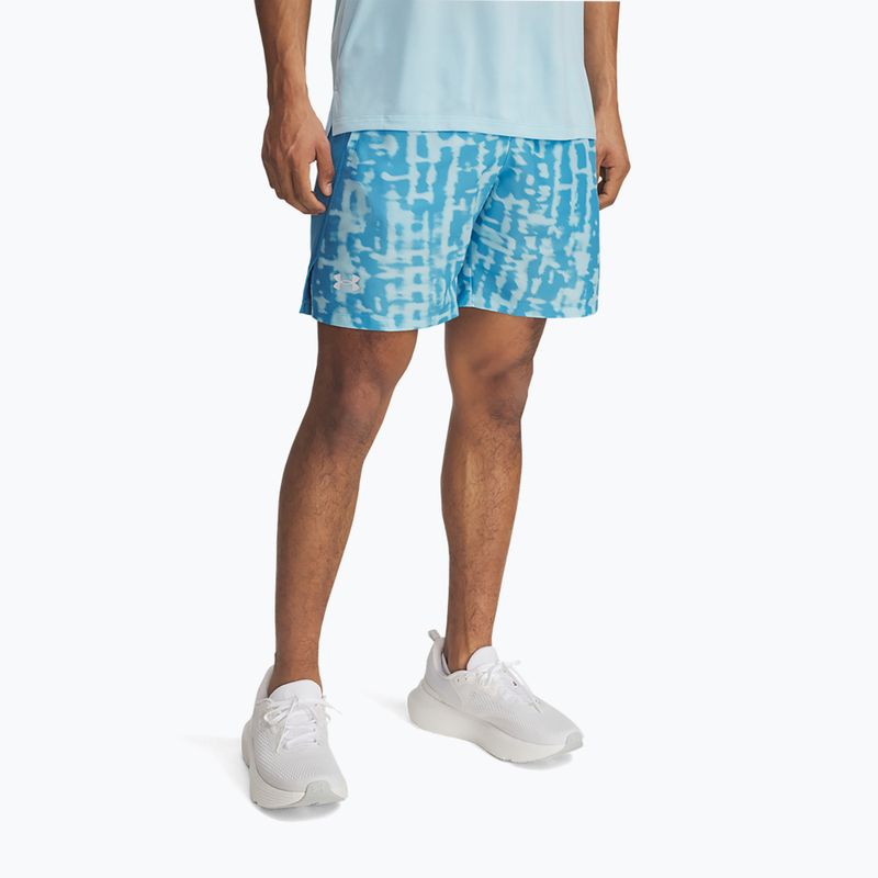 Spodenki do biegania męskie Under Armour Launch 7" Print stream/reflective