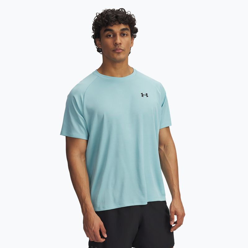 Koszulka treningowa męska Under Armour Tech Textured stream/black