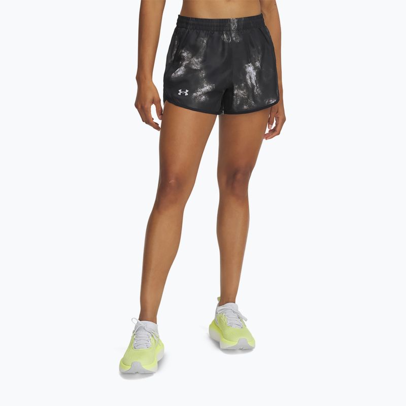 Spodenki do biegania damskie Under Armour Fly By 3" Printed black/reflective