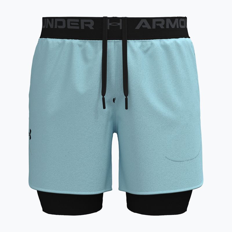Spodenki męskie Under Armour Peak Woven 2in1 stream/black 5