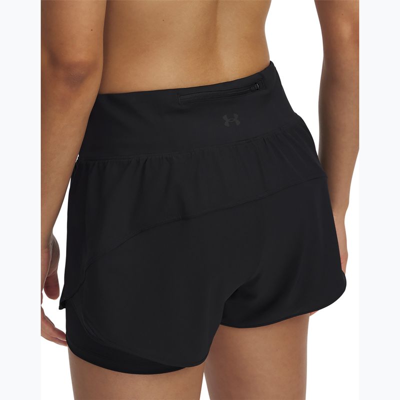 Spodenki do biegania damskie Under Armour Launch Pro 3" 2IN1 black/reflective 4