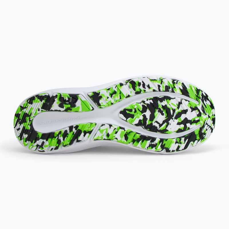 Buty do biegania męskie Under Armour Charged Pursuit 4 white/black/hyper green 4