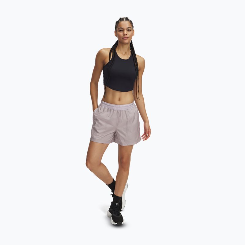 Spodenki damskie Under Armour Rival Woven gray dawn/black 2