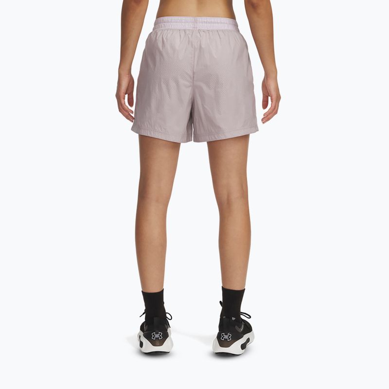 Spodenki damskie Under Armour Rival Woven gray dawn/black 3