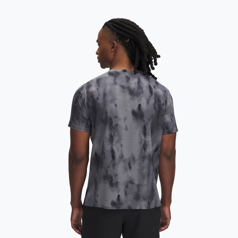 Koszulka do biegania męska Under Armour Launch Elite Print titan gray/reflective 2